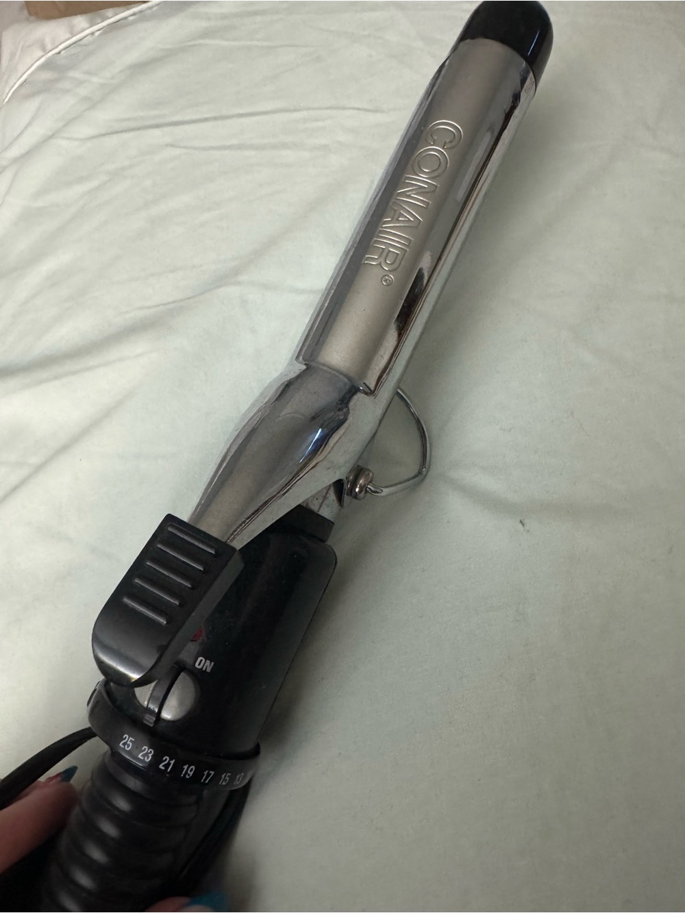 Conair Silver Curling Iron for Women - Silver/Black